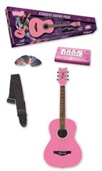Includes guitar, picks, strap, and tuner.