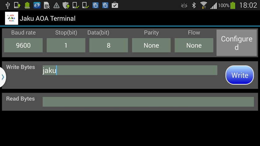 USB to UART AOA (source code) Screen 2