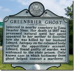 Greenbrier Ghost WV Marker