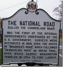 The National Road marker Cumberland, MD