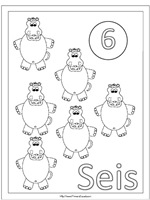Numeros Para Repasar Y Colorear Del 1 Al 10 Jugar Y Colorear