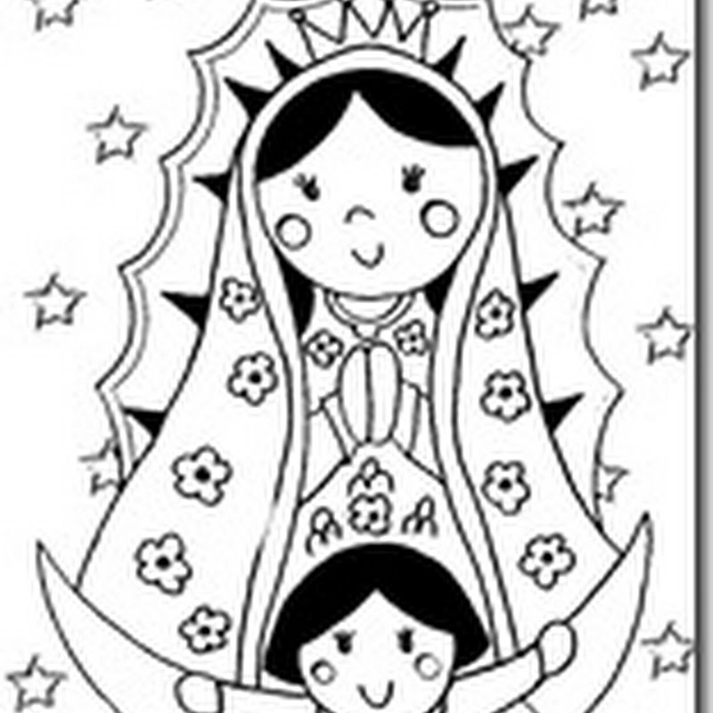 Dibujos para colorear de la Virgen de Guadalupe