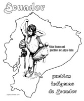 111colorear dibujos ecuador indigenas 1