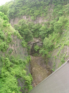 Looking downstream from the left bank