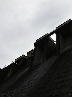 View of the gate from just below the dike