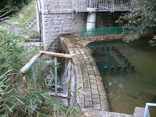 View of the intake weir