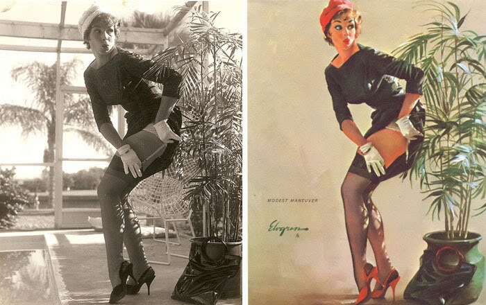 Gil Elvgren's Pin-Up Girls And Their Photo Reference | Amusing Planet