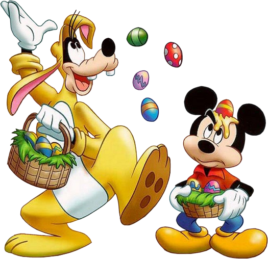 Imagem para face desenho Disney Pateta e Mickey ovos de Páscoa 1594