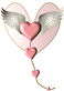 heart wings PNG 1