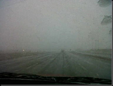 This is what we are driving through!  Just about there though.