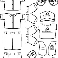 CLOTHES COLORING PAGES