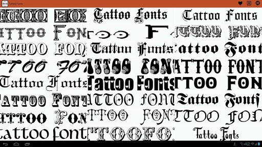 Tattoo Fonts Ideas