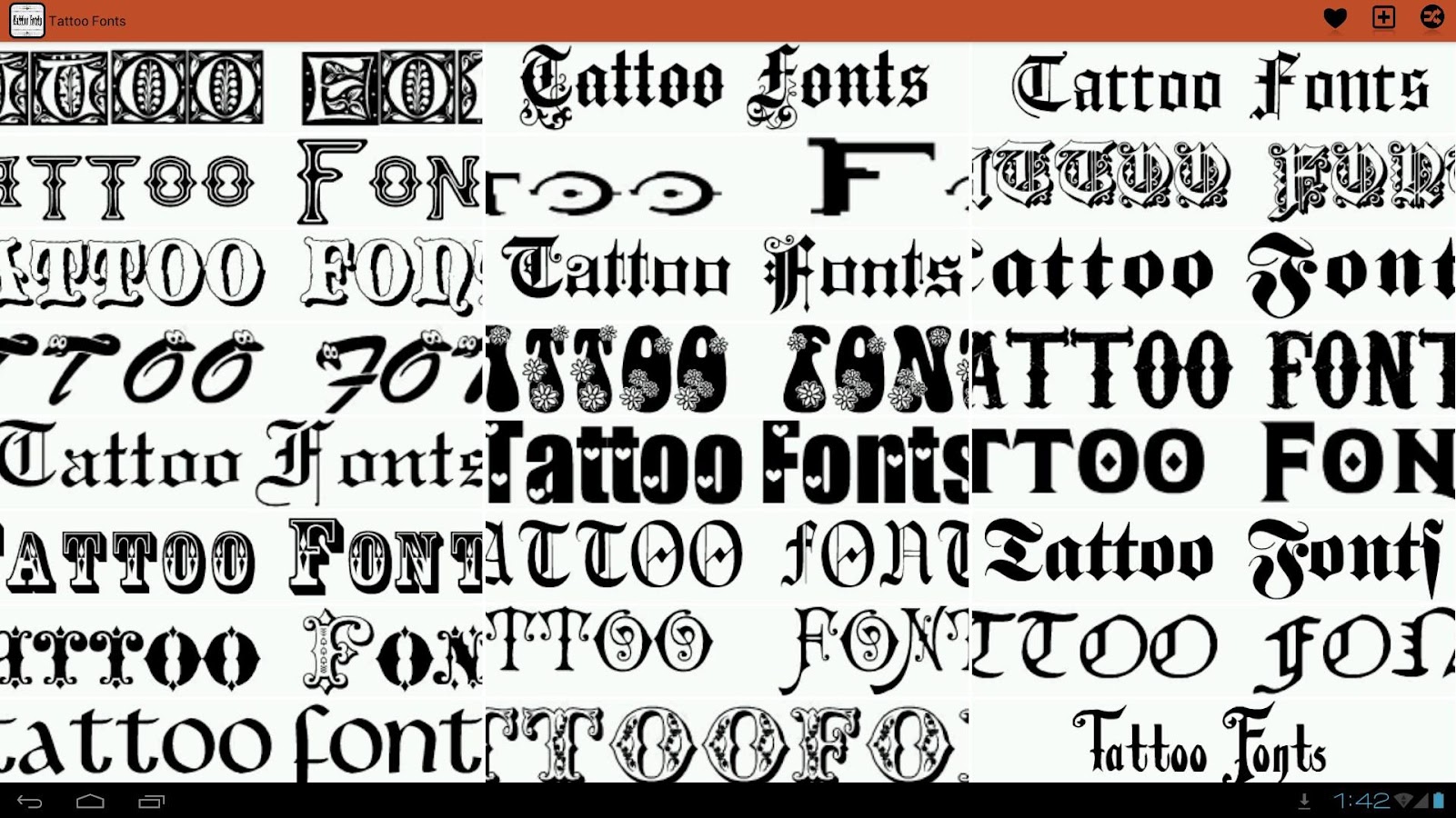 Tattoo Fonts Ideas - Android Apps on Google Play