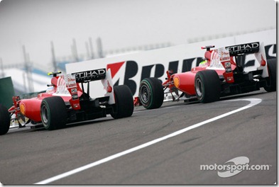 18.04.2010 Shanghai, China, 
Fernando Alonso (ESP), Scuderia Ferrari, F10, Felipe Massa (BRA), Scuderia Ferrari, F10 - Formula 1 World Championship, Rd 4, Chinese Grand Prix, Sunday Race - www.xpb.cc, EMail: info@xpb.cc - copy of publication required for printed pictures. Every used picture is fee-liable. © Copyright: Photo4 / xpb.cc - LEGAL NOTICE: THIS PICTURE IS NOT FOR ITALY