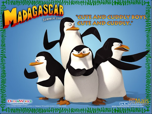 Madagascar Os pinguins