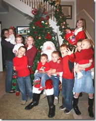 santa and kids 2009