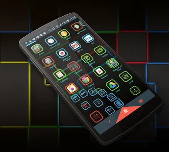 Glowing Next Launcher 3D Theme - screenshot thumbnail