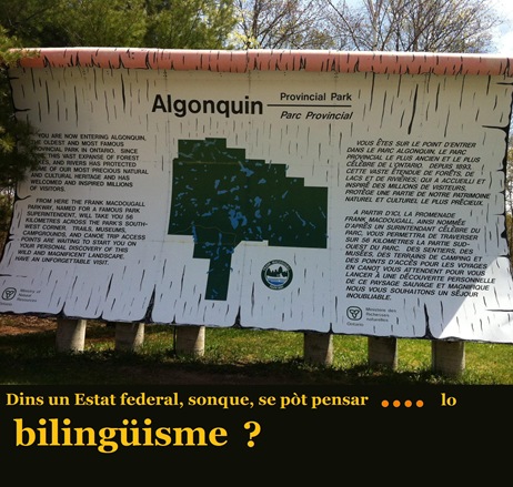 Parc d'Algonquin un paradis bilingue sur terre...
