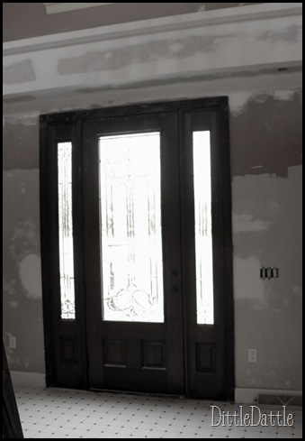 Old door casing in Black & white