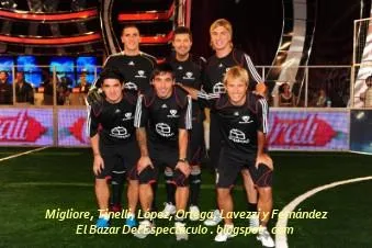 Migliore, Tinelli, López, Ortega, Lavezzi y Fernández.JPG