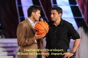 Tinelli desafía a Tito al básquet..JPG