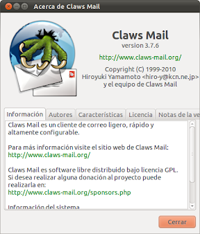 Acerca de Claws Mail_007
