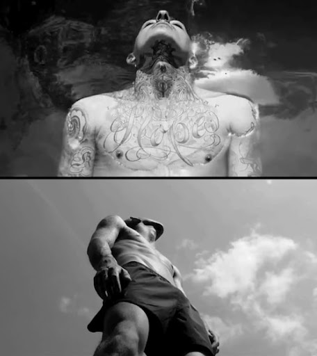 The video features Daniel Bamdad aka the mysterious tattooed model in the