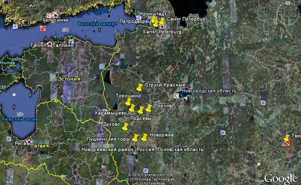 Псковская область карамышево карта