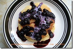 ww pancakes w blueberry compote