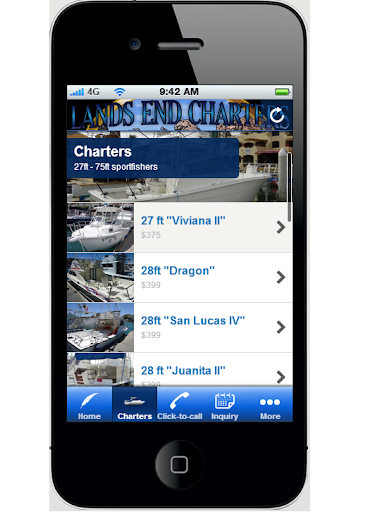 Lands End Charters App