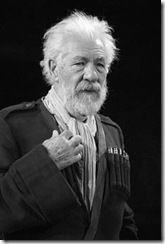 The Brooklyn Academy of Music presents the Royal Shakespeare Company performing "King Lear" with Ian McKellen as King Lear and Sylvester McCoy as Lear's Fool, directed by Trevor Nunn  at the Harvey Theater on Sept. 6, 2007.
Credit: Stephanie Berger 
