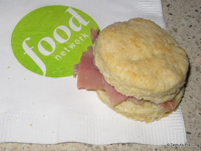 Country Ham and Biscuit Appetizer at the Food2 Launch Party | Taste As You Go