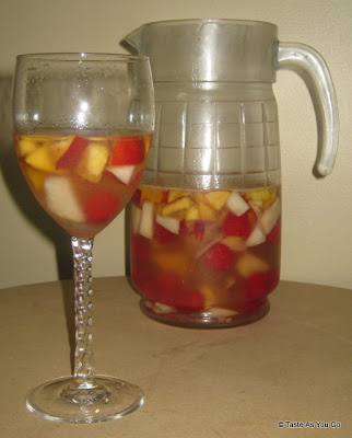 Quick and Easy White Sangria - Photo by Taste As You Go