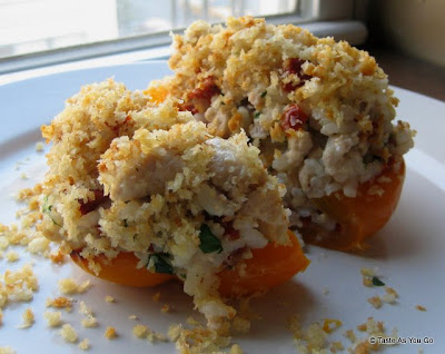 Stuffed Bell Peppers with Ground Turkey and Sun-Dried Tomatoes - Photo by Taste As You Go