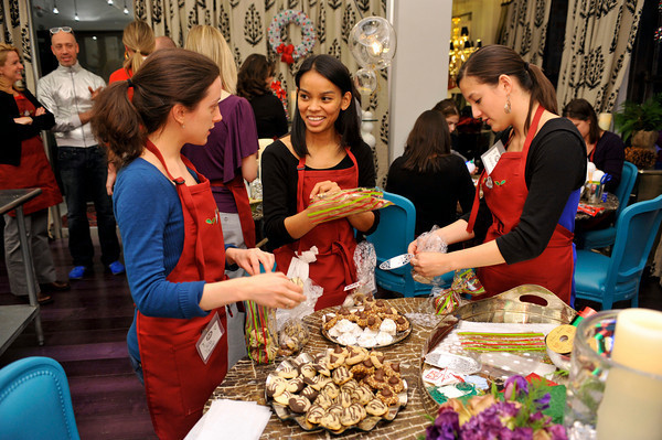 Creating Cookie Gift Bags at the Hershey's Baking Party and Cookie Exchange at Robert Verdi's Luxe Laboratory in New York, NY | Photo Courtesy of JSH&A Public Relations