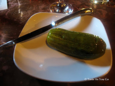 Giant Pickle at Tap and Table in Emmaus, PA - Photo by Taste As You Go