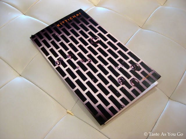 Cover of Menu at Kittichai in New York, NY - Photo by Taste As You Go