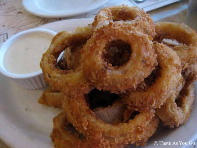 Buttermilk Onion Rings at Virgil's Real Barbecue in New York, NY - Photo by Taste As You Go