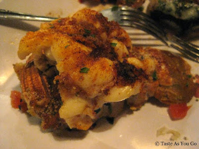 Medium Lobster Tail Stuffed with Crab Meat at The Waterfront Crabhouse in Long Island City, NY  - Photo by Taste As You Go