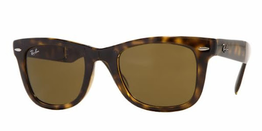 Ray Ban 4105 54 Wayfarer Folding 710 Havana Pieghevole Occhiale Sole