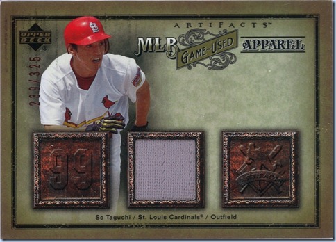 2006  UD Artifacts Taguchi Jersey 239 of 325