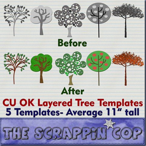 http://thescrappincop.blogspot.com/2009/10/cu-ok-layered-tree-templates.html