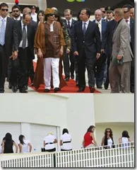 Gheddafi e le hostess