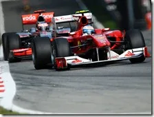 Alonso precede Button nel gran premio d'Italia