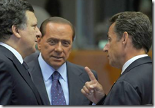 Sarkozy con Berlusconi