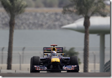 Vettel nelle prove libere del gran premio di Abu Dhabi