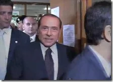 Silvio Berlusconi al seggio