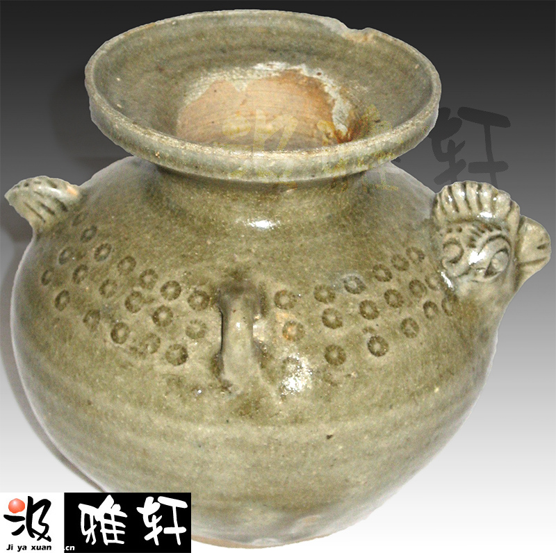 越窯 青釉 三足 香炉 宋 古玩 中国 古美術 時代物