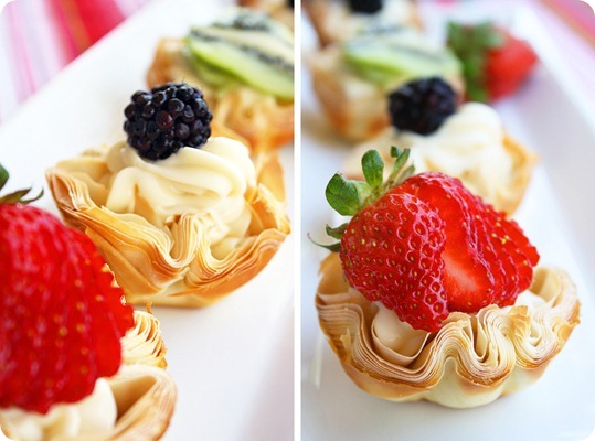 Fresh Fruit Phyllo Tartlettes The Comfort Of Cooking