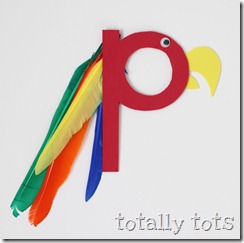 p is for parrot craft